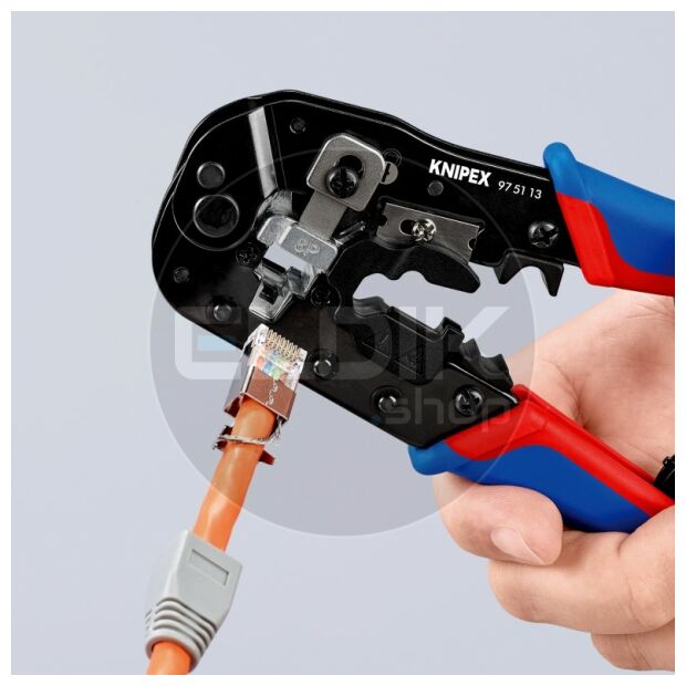 Knipex 97 51 13 UTP krimptang voor RJ45