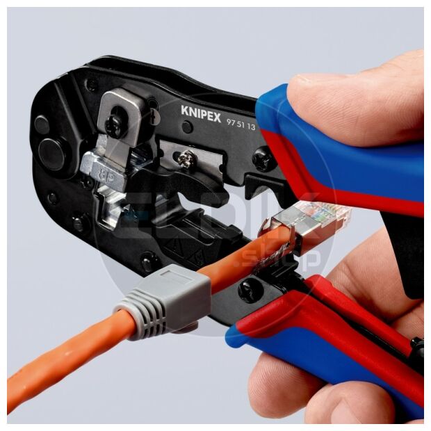 Knipex 97 51 13 UTP krimptang voor RJ45