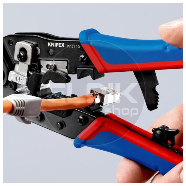 Knipex 97 51 13 UTP krimptang voor RJ45