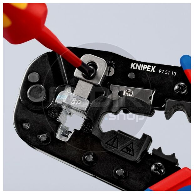 Knipex 97 51 13 UTP krimptang voor RJ45