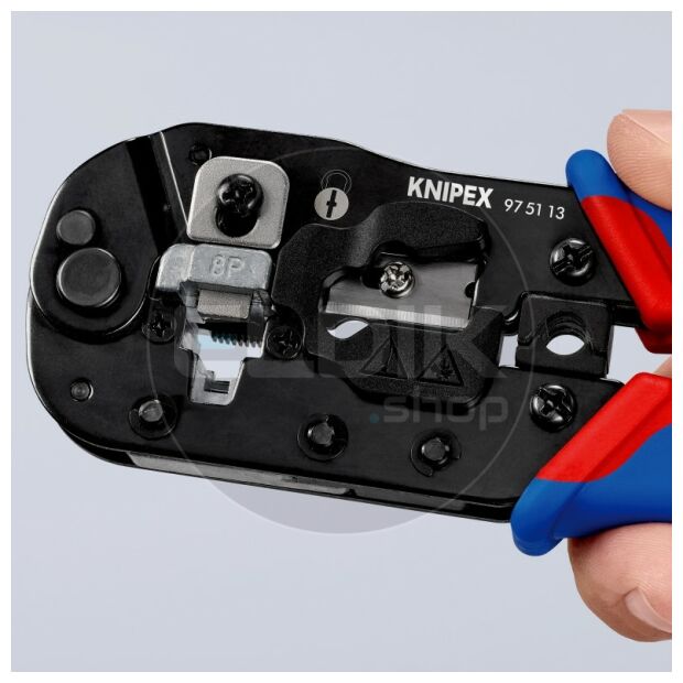Knipex 97 51 13 UTP krimptang voor RJ45