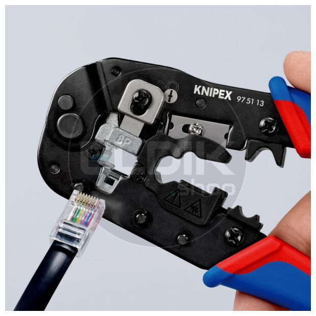 Knipex 97 51 13 UTP krimptang voor RJ45