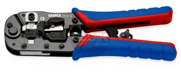 Knipex 97 51 13 UTP krimptang voor RJ45