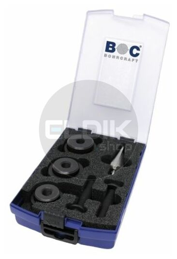 Bohrcraft 19151330006 Gatenpons set, 3-punts aansnijding in ABS-Box