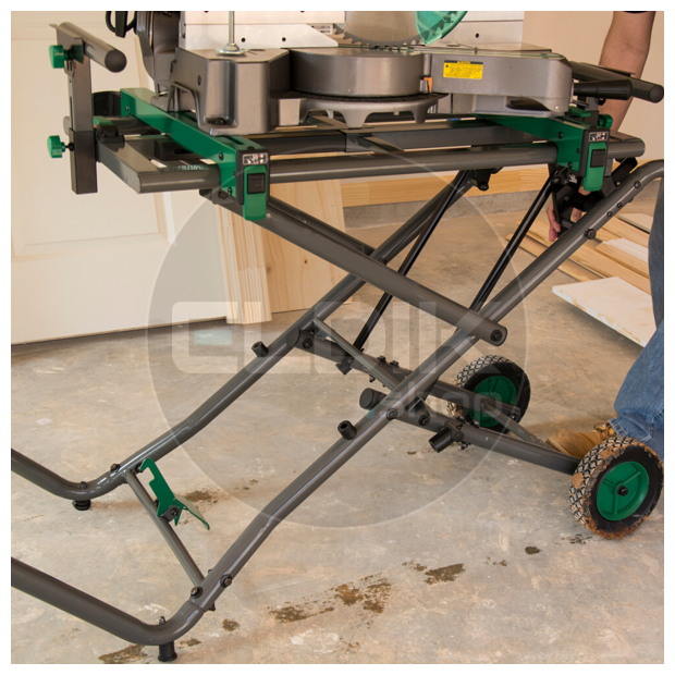 Hikoki 712650 Universeel standaard afkortzaagmachines, verrijdbaar