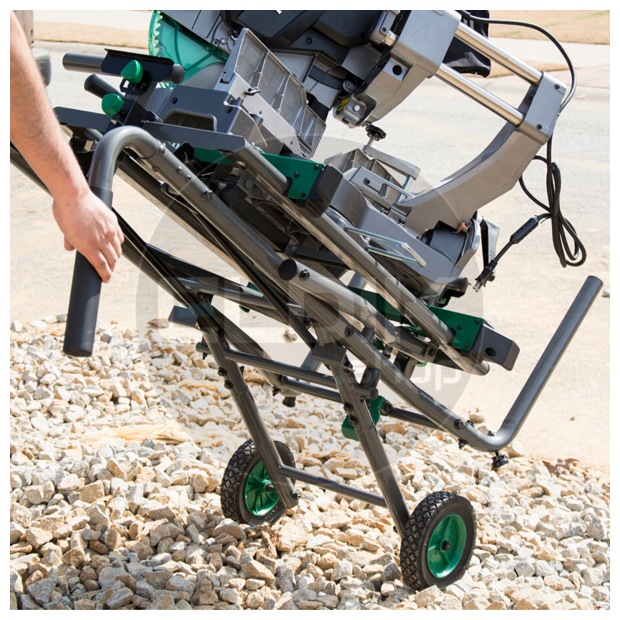 Hikoki 712650 Universeel standaard afkortzaagmachines, verrijdbaar