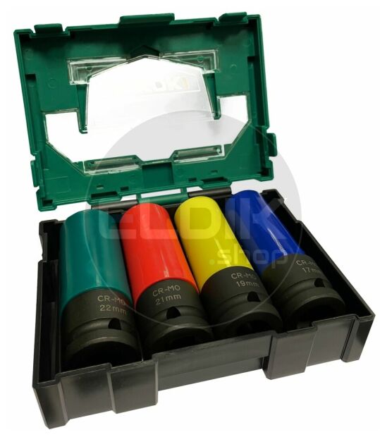 Hikoki WR36DEWRZ Accu slagmoersleutel - 36 V / 2 x 2.5Ah / 770 Nm / 1/2" - HSC II koffer + krachtdoppenset