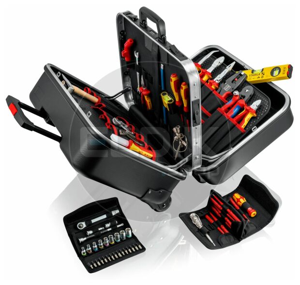 Knipex BIG Twin Move 63 Delige Gevulde Gereedschapskoffer - Elektra - 00 21 41