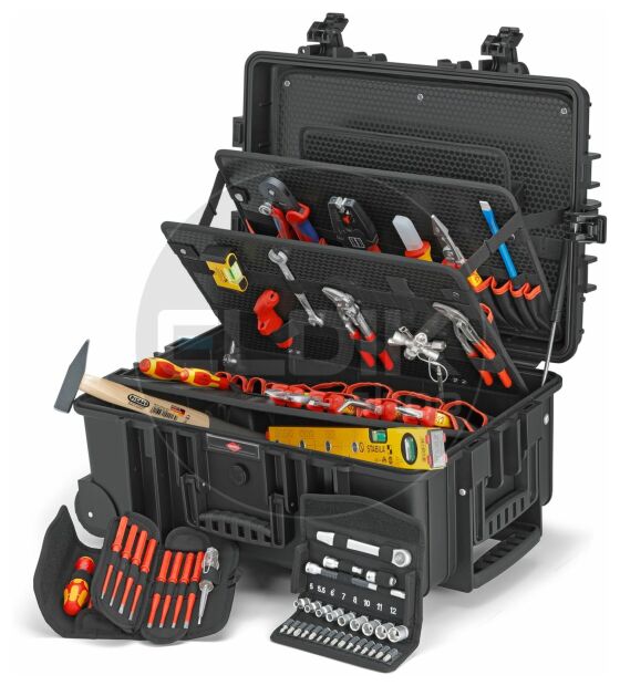 Knipex Robust45 Move 63 Delige Gevulde Gereedschapskoffer - Elektra - 00 21 37