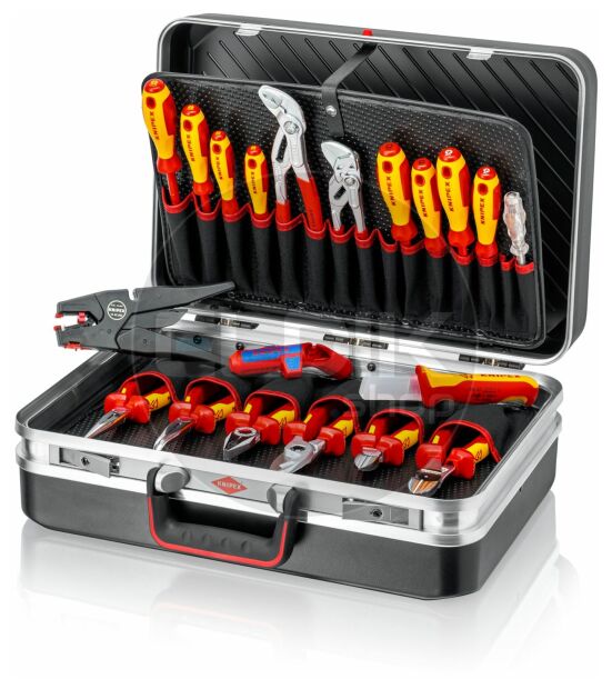 Knipex Vision24 20 Delige Gevulde Gereedschapskoffer - Elektra - 00 21 20