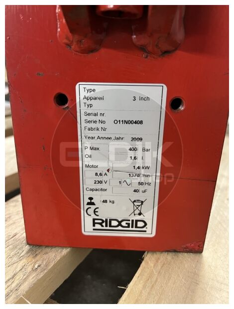 Ridgid HB383E Elektro-hydraulische buigmachine | inclusief zadels - 39268 (gebruikt)