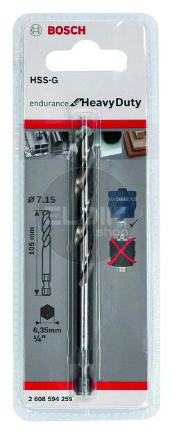 2608594259 Centreerboor hss-g, 7,15 x 105 mm