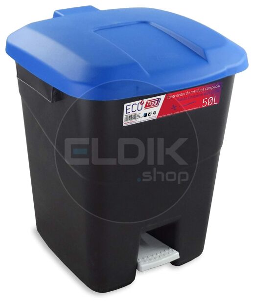 Tayg 50P Afvalcontainer met Voetpedaal - 50 Liter - blauw - 430022