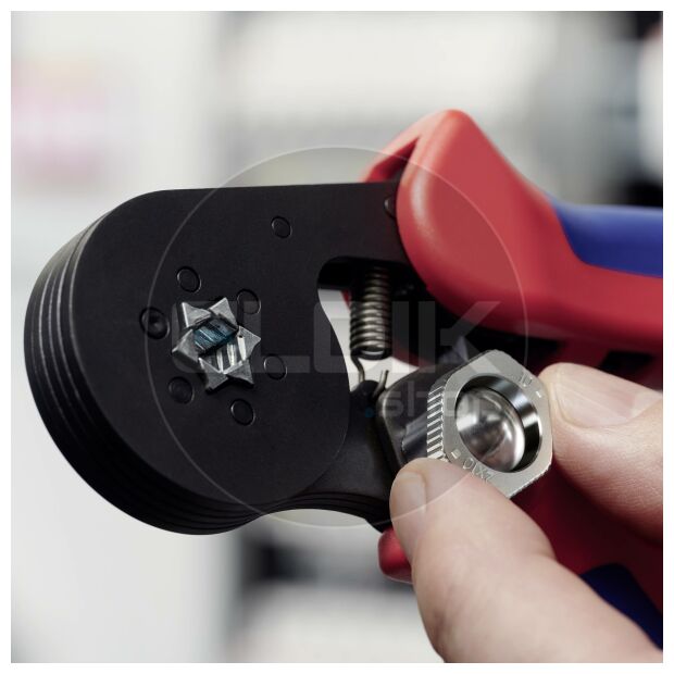 Knipex 97 53 14 Zelfstellende krimptang voor adereindhulzen | Zeskant persing 0,08 tot 16 mm²
