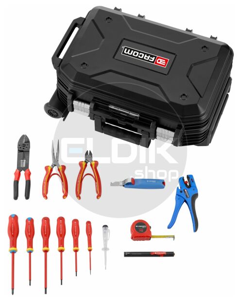 Facom BV.R30CM2PB 15 Delige Gevulde Gereedschapskoffer - Elektra