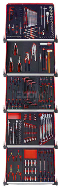 Facom CMM.175BNL Set van 15 modules in Foam Inlays | 175-delig
