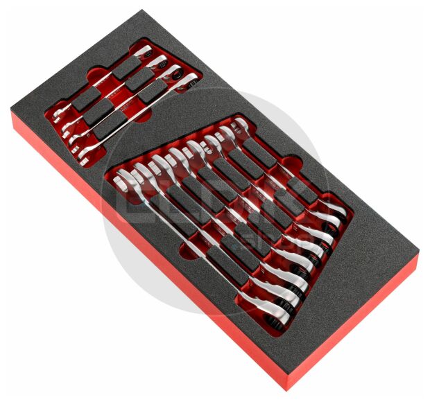Facom MODM.467BJ12PB Foam Module 12 Delige Ringsteeksleutels met ratel