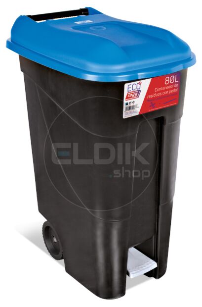 Tayg 80P Afvalcontainer met Voetpedaal - 80 Liter - blauw - 433023