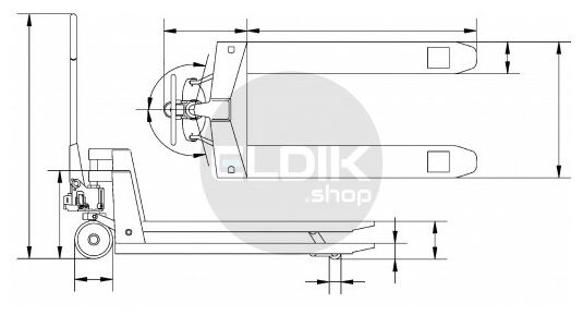 E-Tools Pompwagen 2. 5 ton | 800 mm