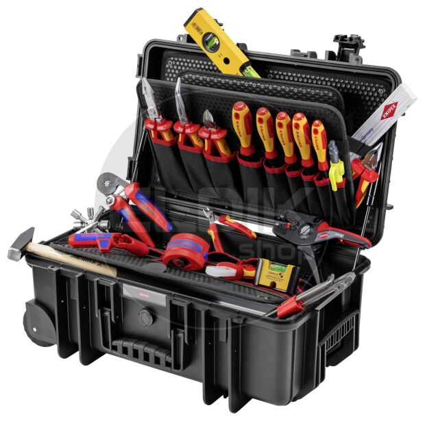 Knipex Robust26 Move 22 Delige Gevulde Gereedschapskoffer - Elektra - 00 21 33 E