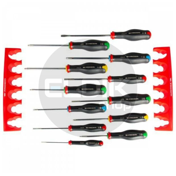 Facom AT.J12R2PB 12 Delige Schroevendraaierset met Houder