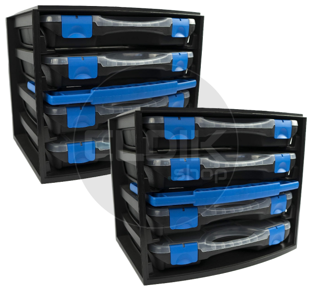 Tayg Multibox 1 2x Assortimentsdoos - L335 x B250 x H275 mm - Zwart - 301551/2