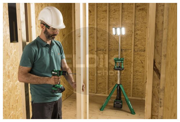 Hikoki UB18DGW4Z Accu statief bouwlamp - 18V - Exclusief lader en accu's