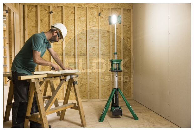 Hikoki UB18DGW4Z Accu statief bouwlamp - 18V - Exclusief lader en accu's