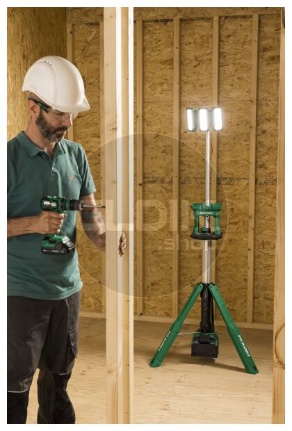 Hikoki UB18DGW4Z Accu statief bouwlamp - 18V - Exclusief lader en accu's