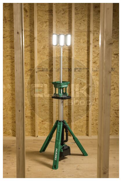 Hikoki UB18DGW4Z Accu statief bouwlamp - 18V - Exclusief lader en accu's