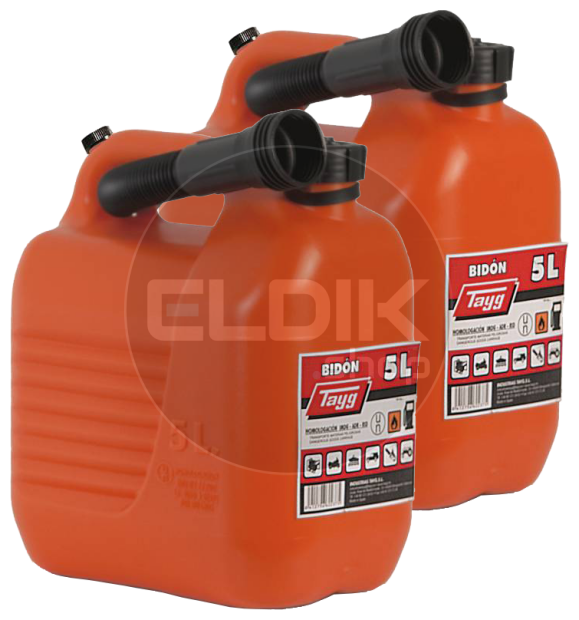 Tayg 601354/2 2 x Jerrycan met Tuit en Ontluchting - 5 Liter