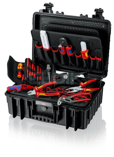 Knipex Robust23 25 Delige Gevulde Gereedschapskoffer - Elektra - 00 21 35