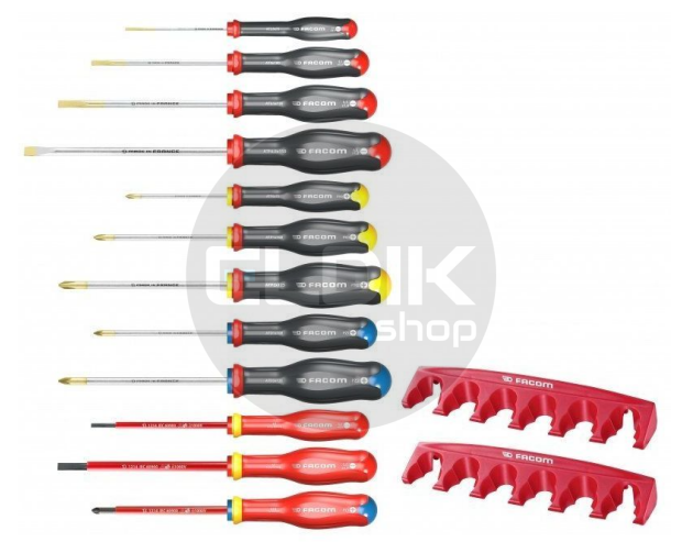 Facom AT.J12R1PB 12 Delige Schroevendraaierset met Houder