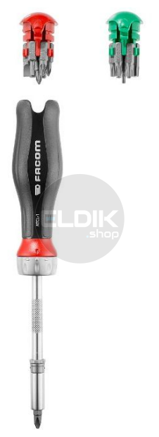 Facom ATCL.1PB Protwist Bitschroevendraaier met Ratel - 15 Bits