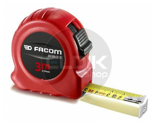 Facom 893B.319PB Dubbelzijdig Rolbandmaat met ABS-behuizing | 3 meter 19 mm