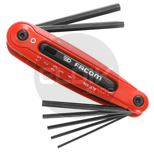 Facom 86H.JE7B Inklapbare Inbussleutelset 2,5 - 6 mm