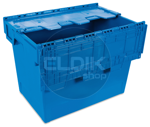 Tayg 6444-T Eurobox met Deksel L600 × B400 × H440 mm - Blauw - 267000