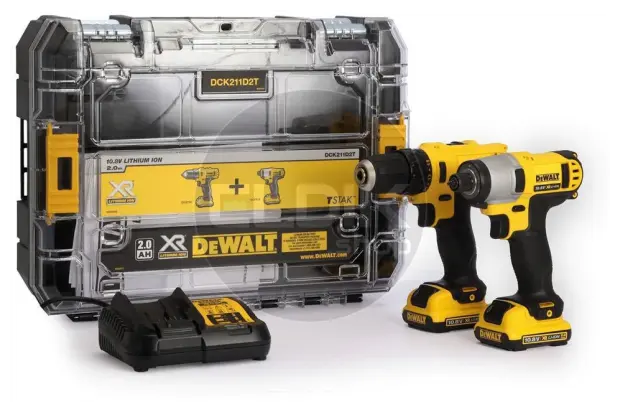 DeWalt DCK211D2T-QW Schroef-boormachine + slagschroevendraaier
