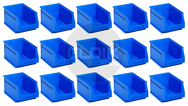 Tayg 52 15 x Magazijn Stapelbak L236 × B160 × H130 mm blauw - 252020/15
