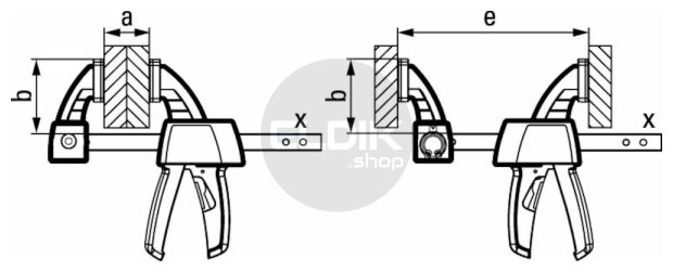 Bessey EZS60-8 Lijmtang Eenhands 0-600 mm