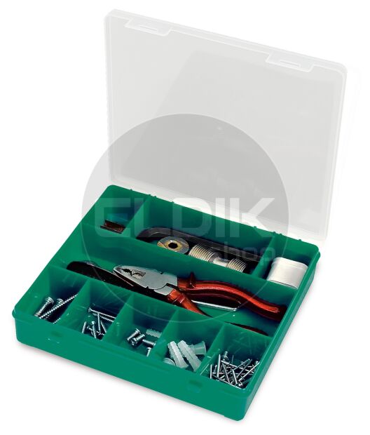 Tayg 33-9 Assortimentsdoos L215 x B207 x H42 mm - Groen - 009006