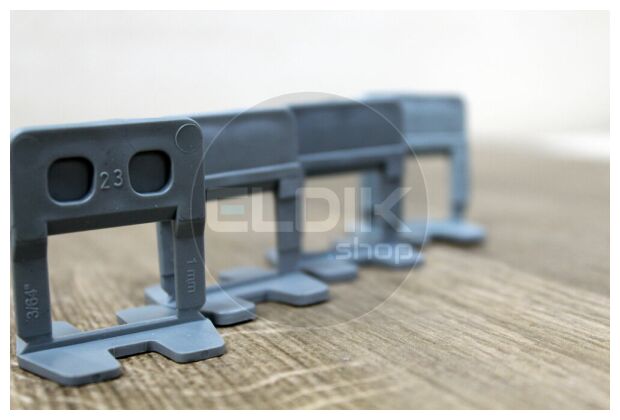 Tayg 913358 Tegel nivelleer clips voegbreedte 1,0 mm | voor tegels 16-22 mm dik | 500 stuks