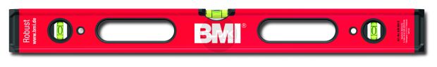 BMI 638180 PSD Waterpas 'Robust', gefreesde meetvlakken, 2 V libellen, handgrepen,   180 cm