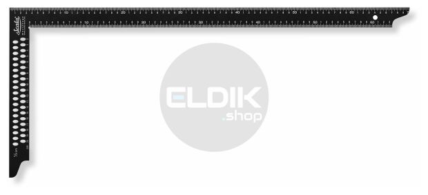 Scala 408333 winkelhaak zwart 700 x 300 mm, met markeergaten