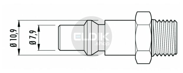 28516 Steeknippel orion x 1/4"