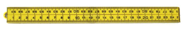 BMI 948109100 W Timmermansduimstok, kunststof, geel, mm-verdeling, 1 m
