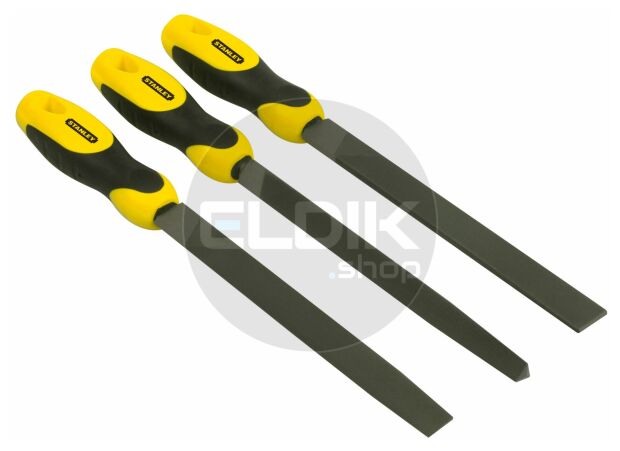 Stanley 0-22-464 3delige Set Vijlen Halfzoet 200mm
