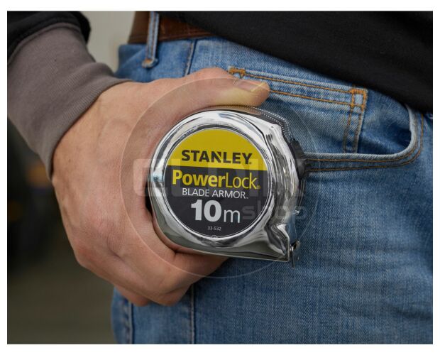 Stanley 0-33-532 Rolbandmaat Powerlock Blade Armor 10m - 25mm