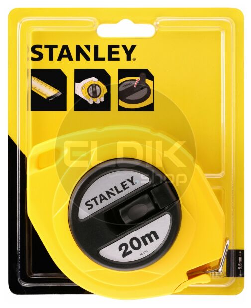 Stanley 0-34-105 Landmeter Staal 20m - 9,5mm Gesloten Kast