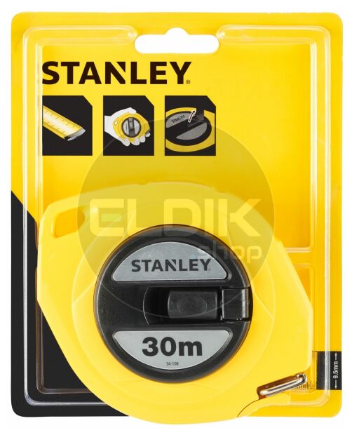 Stanley 0-34-108 Landmeter Staal 30m - 9,5mm Gesloten Kast